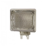 80x65mm Rectangular Glass Lens G9 Halogen Oven Lamp Holder